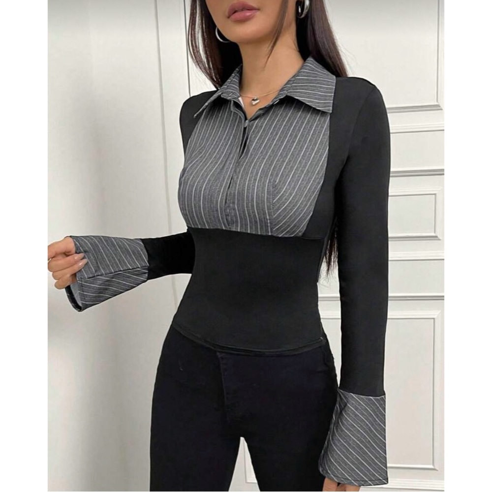 COMING: Striped Slim Fit Top